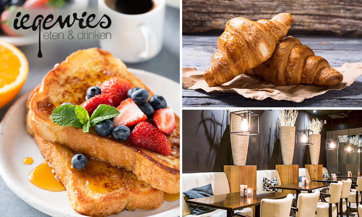 Ontbijt naar keuze bij IEGEWIES eten & drinken