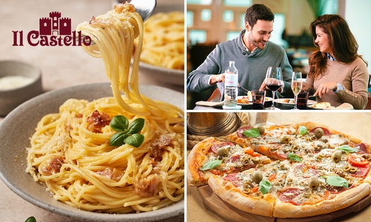 Italiaans 3-gangen keuzediner bij Il Castello