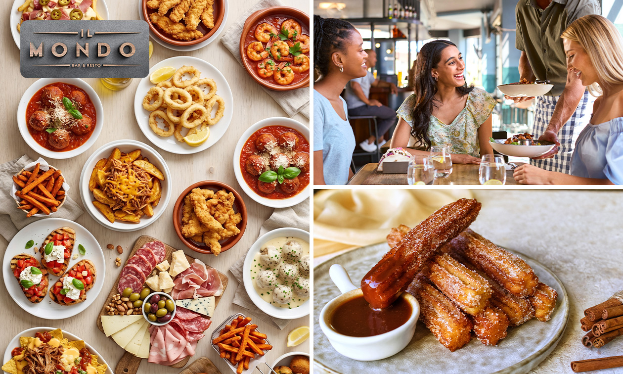 All-You-Can-Eat tapas (2 uur) + nagerecht bij Il Mondo