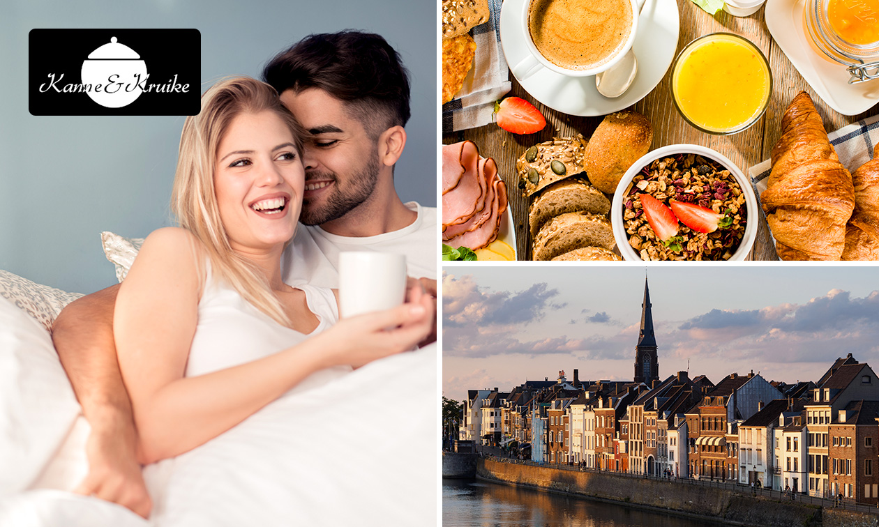 Overnachting voor 2 + ontbijt nabij Maastricht