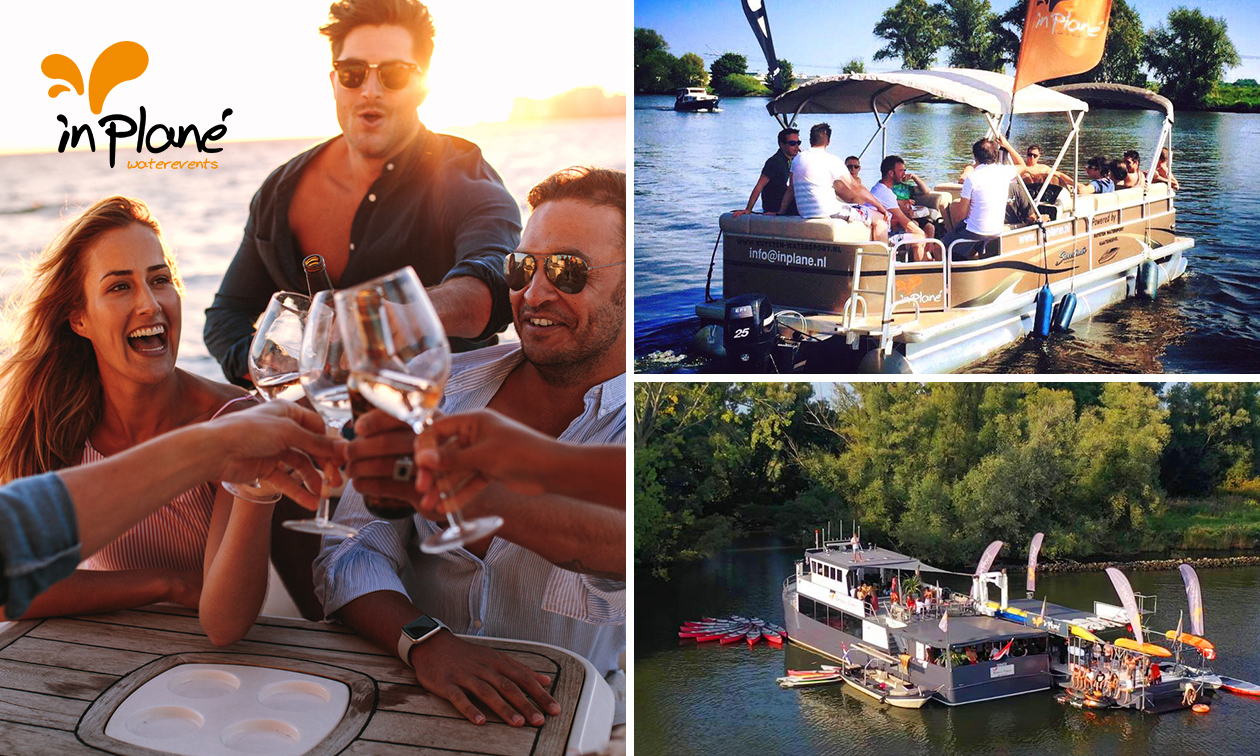 Huur luxe pontonboot voor de hele dag (1-10 personen)
