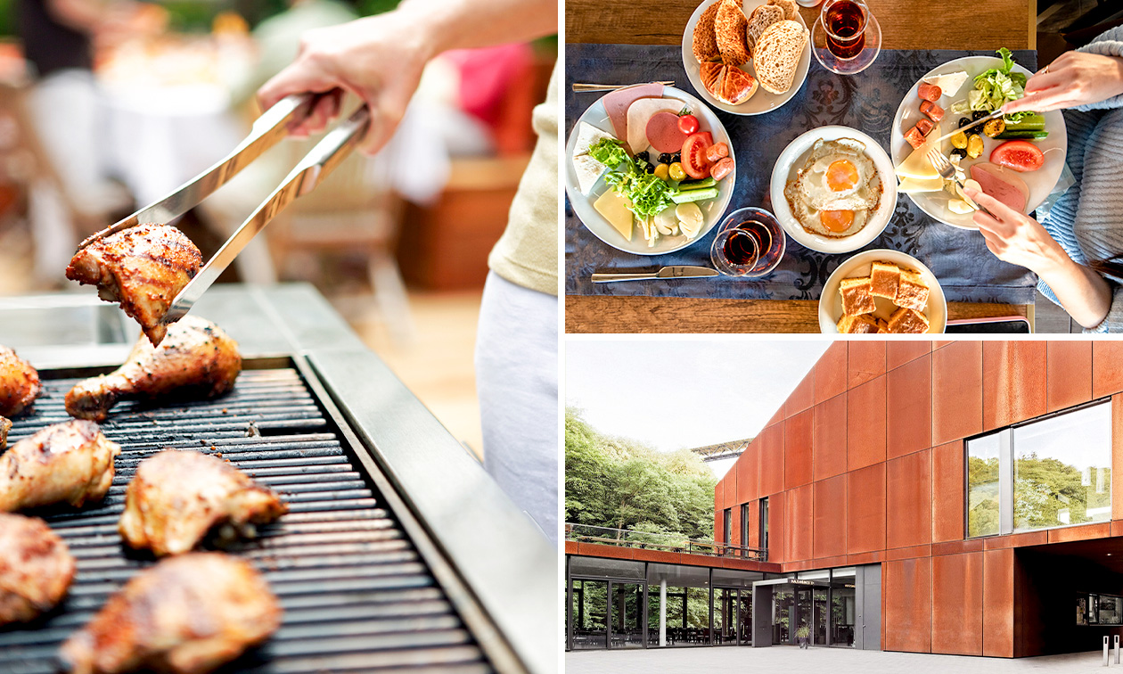Ausgebreitetes Samstag-Brunchbuffet in Solingen