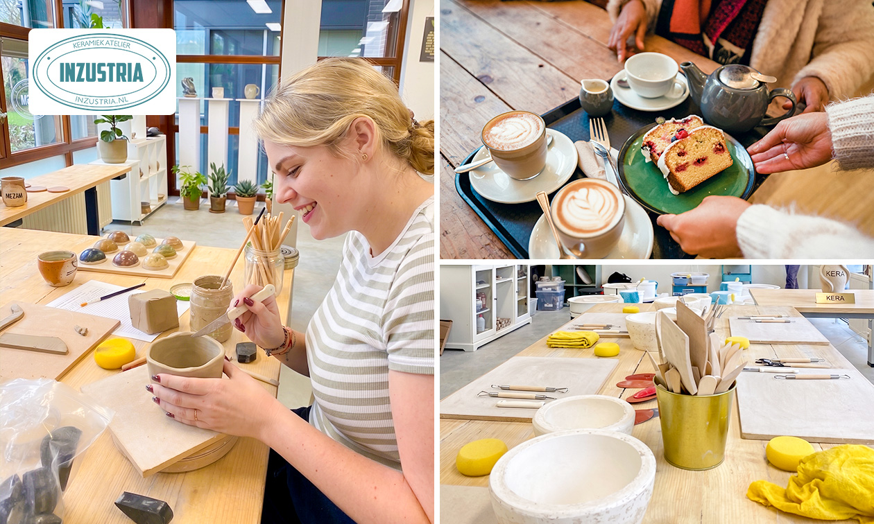 Creatieve keramiekworkshop (3 uur) incl. koffie/thee en wat lekkers