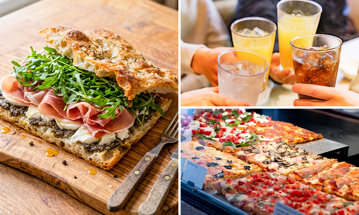 Pizzapunt of panini + drankje in hartje Den Haag