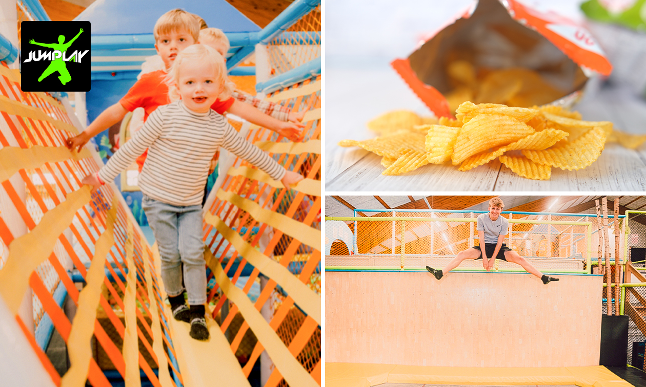 Trampolinespringen (2 uur) + chips