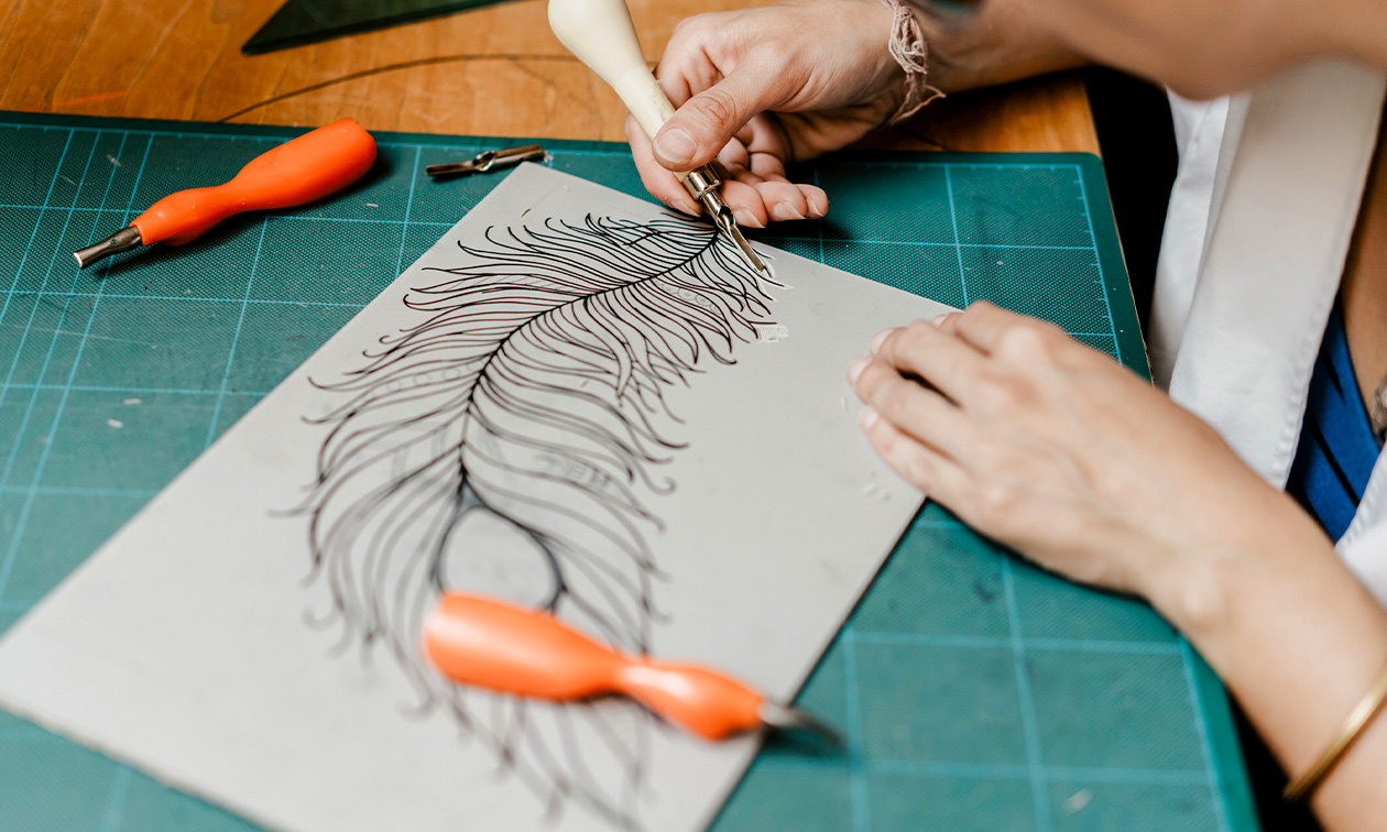 Workshop linosnede (ca. 3 uur)