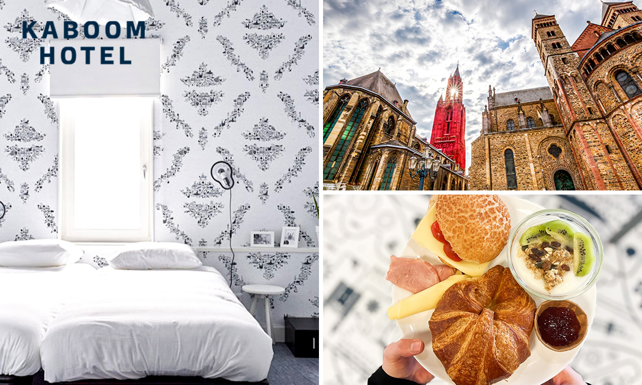 Overnachting voor 2 of 4 + ontbijt in hartje Maastricht