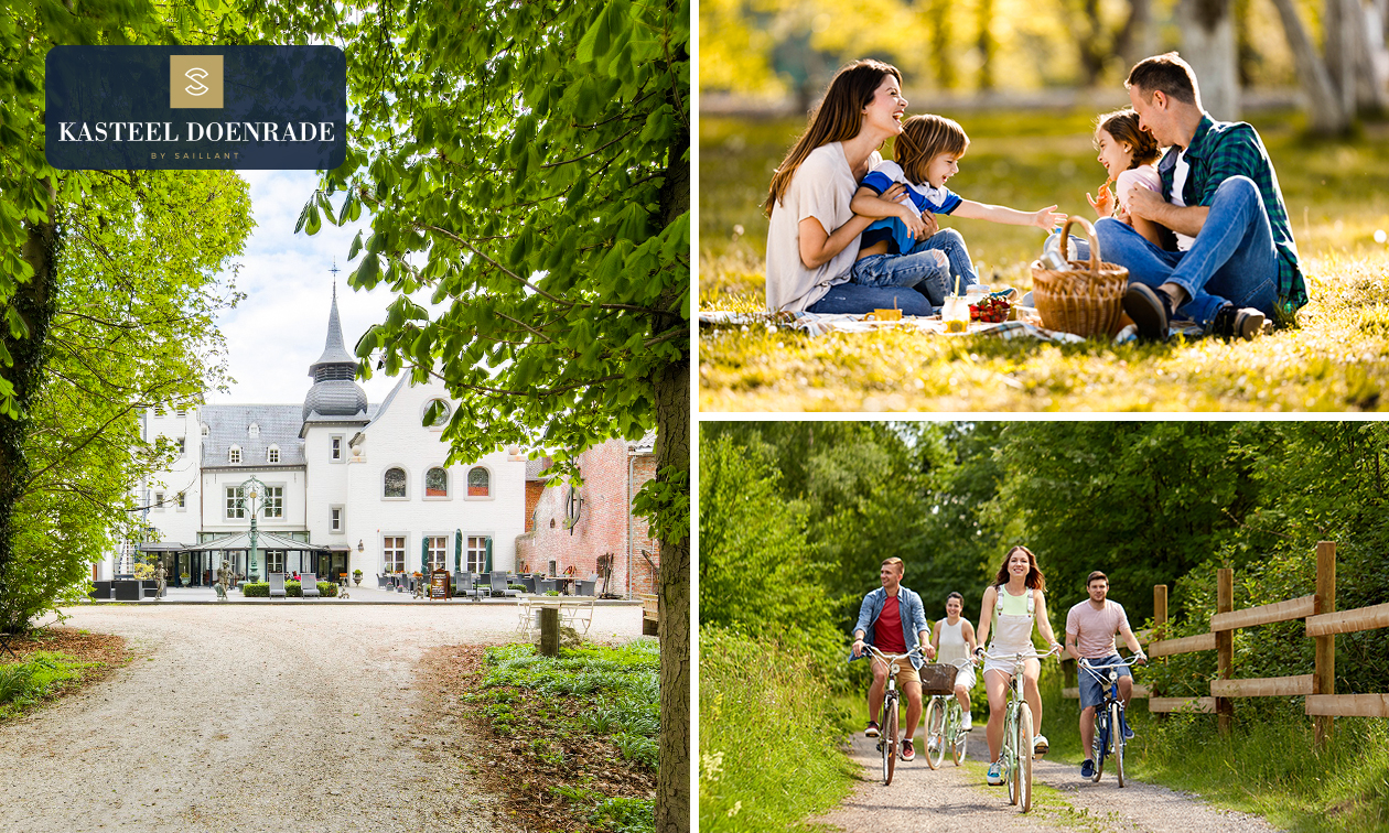 Wandel- of fietsarrangement + (luxe) picknicktas bij Kasteel Doenrade Wandel- of fietsarrangement + (luxe) picknicktas bij Kasteel Doenrade