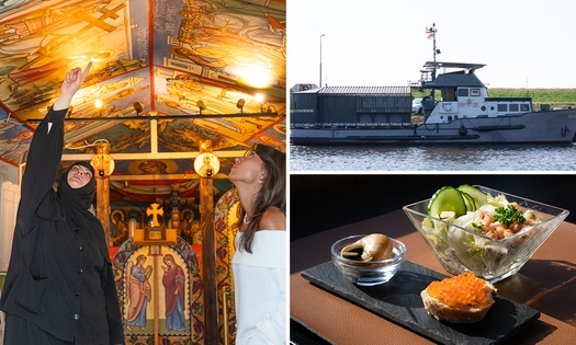 Overnachting voor 2 + rondleiding Kloosterschip + diner