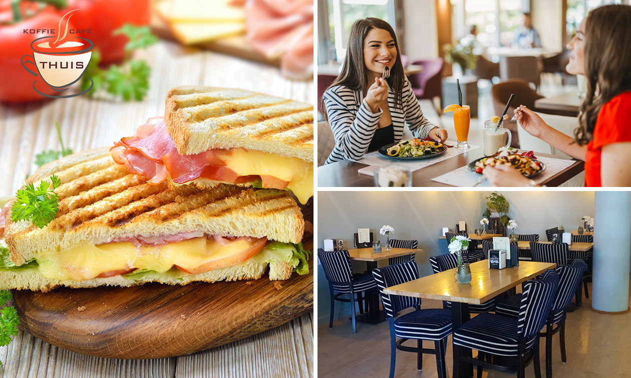 2-gangen keuzelunch bij Koffie Café Thuis