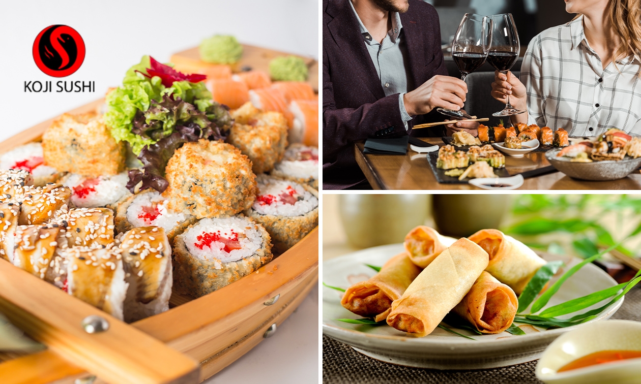 2-gangen sushidiner voor 2 voor afhaal of dine-in bij Koji Sushi