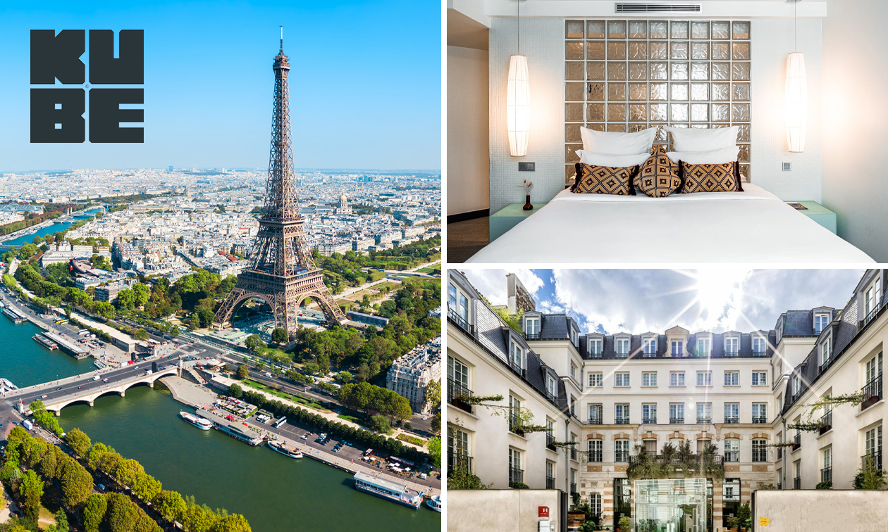 Overnachting voor 2 + ontbijt + welkomstdrankje + late check-out in hartje Parijs