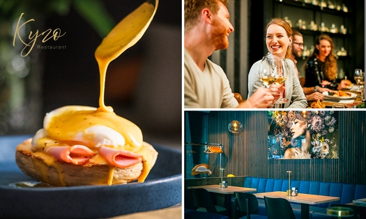 2-gangen keuzelunch + verse jus d'orange bij Kyzo