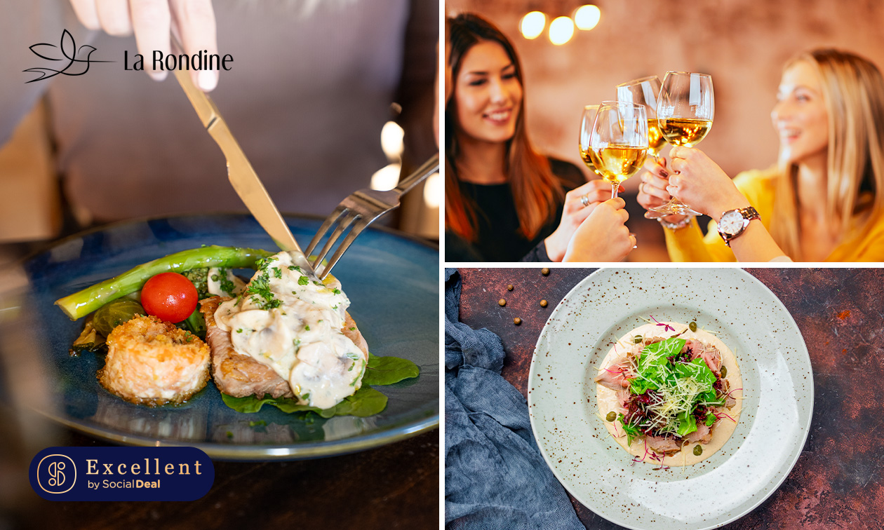 Italiaans 4-gangendiner van de chef bij La Rondine