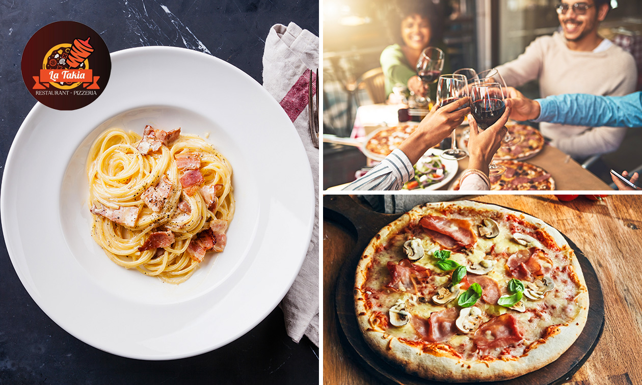 Italiaans 3-gangen keuzediner bij La Takia Pizzeria Restaurant