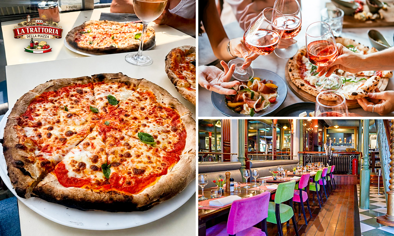 Menu pizza en 2 services au choix à Hal