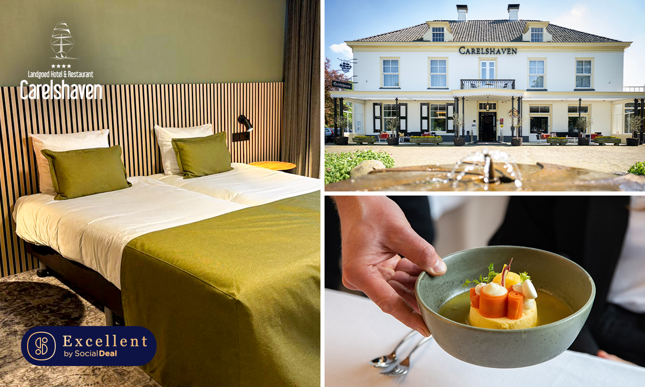 1 of 2 overnachtingen voor 2 + 6- of 5- en 4-gangendiner + ontbijt