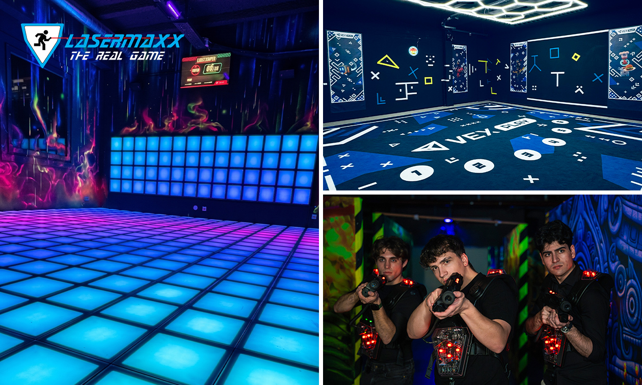 Lasertag + opt. Lightjumper oder VR + Slush-Eis + Baguette