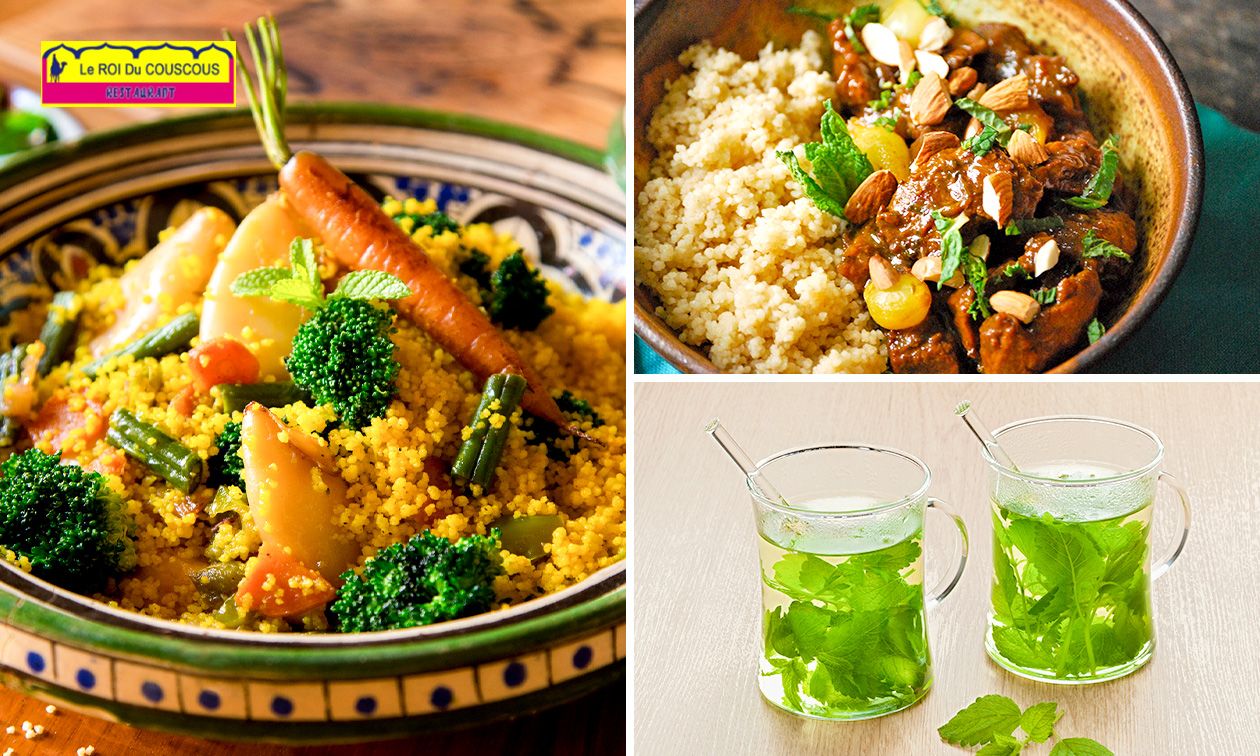 Menu oriental en 2 services à la carte + thé à la menthe