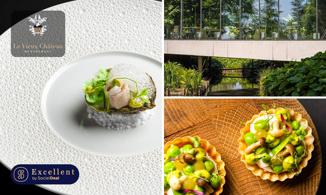 Menu gastronomique en 5 ou 6 services chez Le Vieux Château