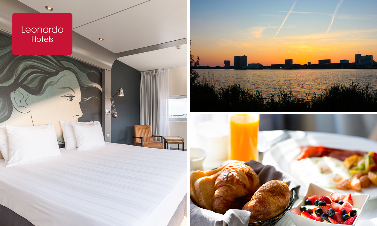 Overnachting voor 2 + ontbijt in hartje Almere