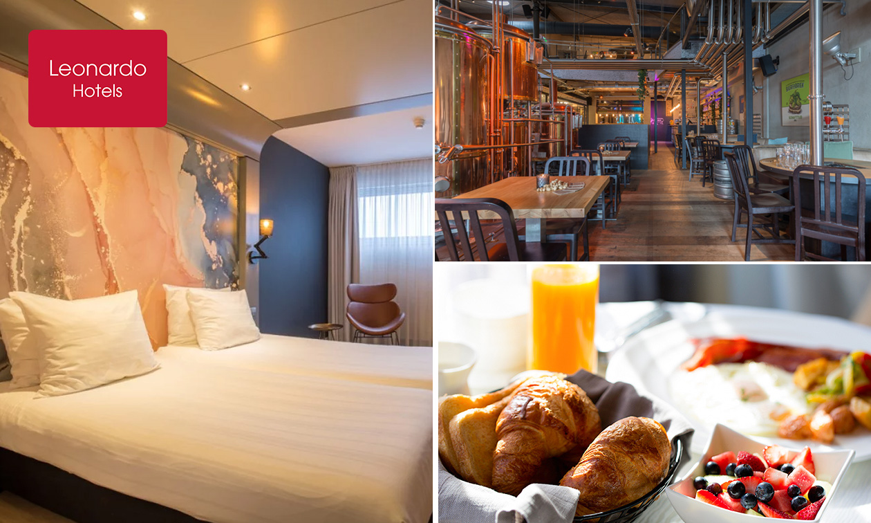 Overnachting voor 2 + ontbijt in hartje Almere