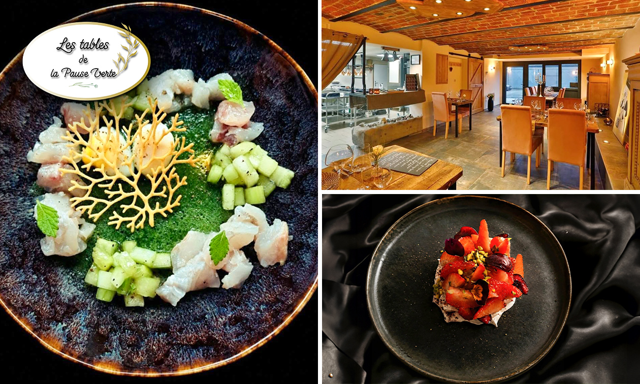 Menu en 5 services au choix au cœur des Ardennes