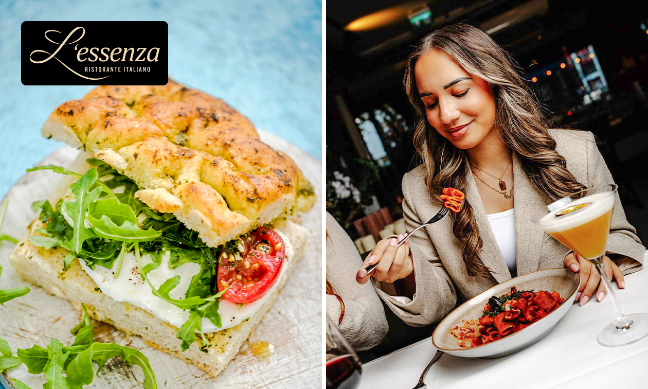 2-gangen keuzelunch bij L'Essenza in hartje Rotterdam