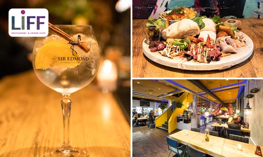 High cocktail + borrelplank bij Liff