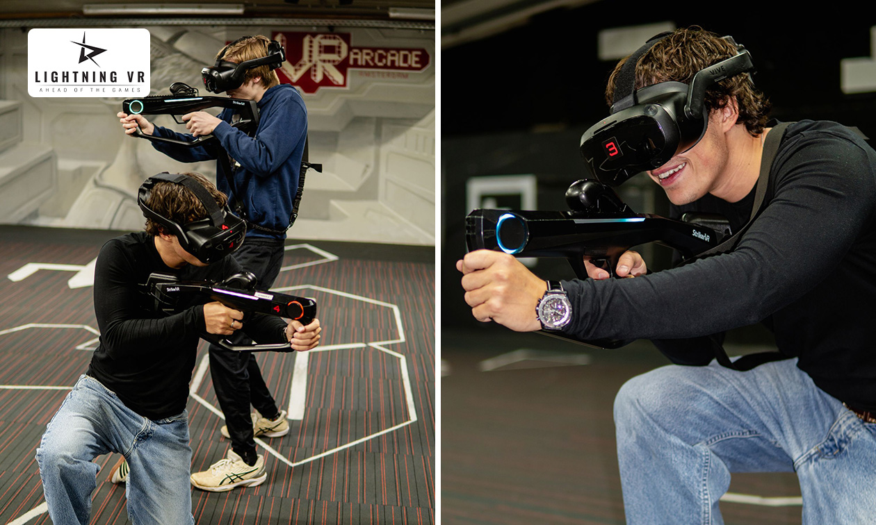 1 of 2 VR-game(s) naar keuze + evt. drankje en bitterballen in Amsterdam 1 of 2 VR-game(s) naar keuze + evt. drankje en bitterballen in Amsterdam