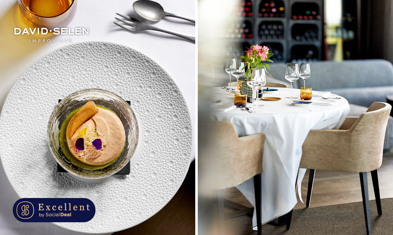 3-, 4- of 5-gangen fine dining-lunch of -diner van de chef bij David Selen 'Improviste'