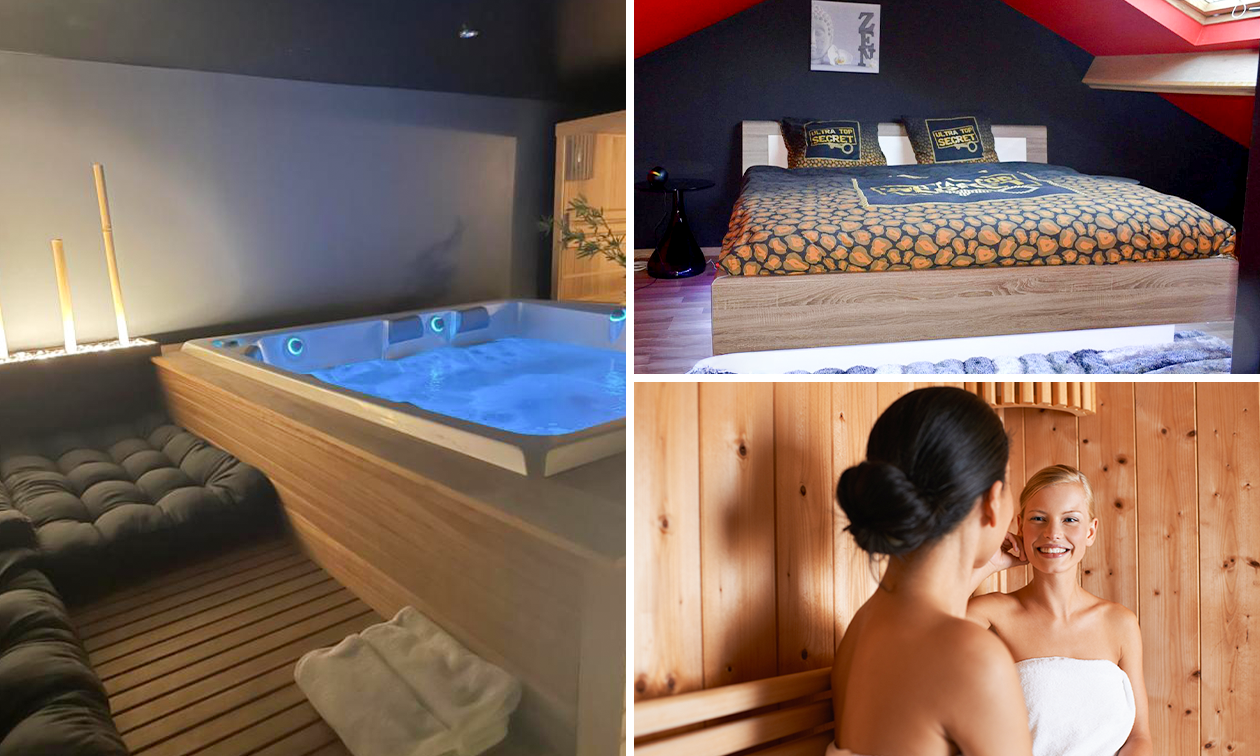 Overnachting voor 2 + bubbelbad en sauna