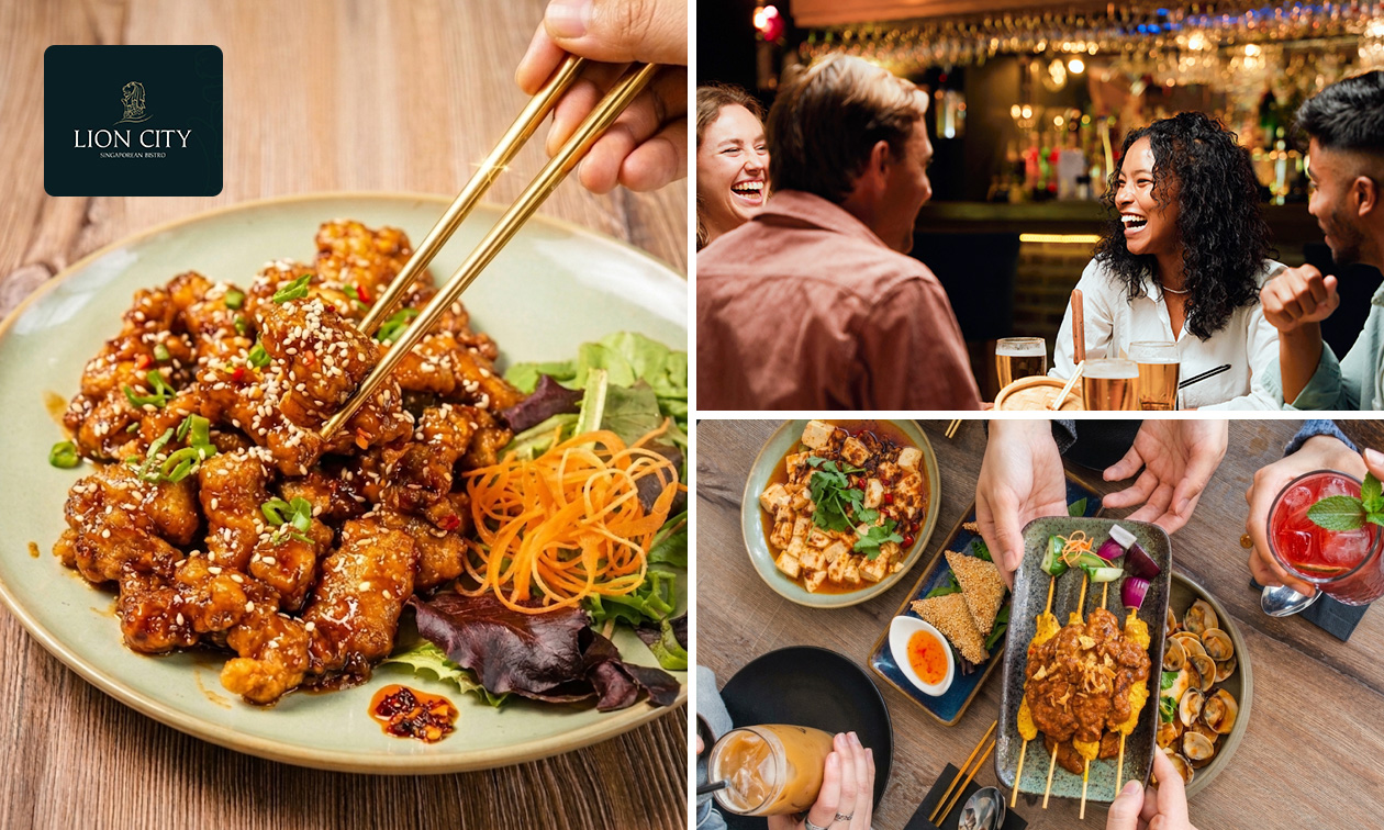 3-gangendiner à la carte bij Lion City