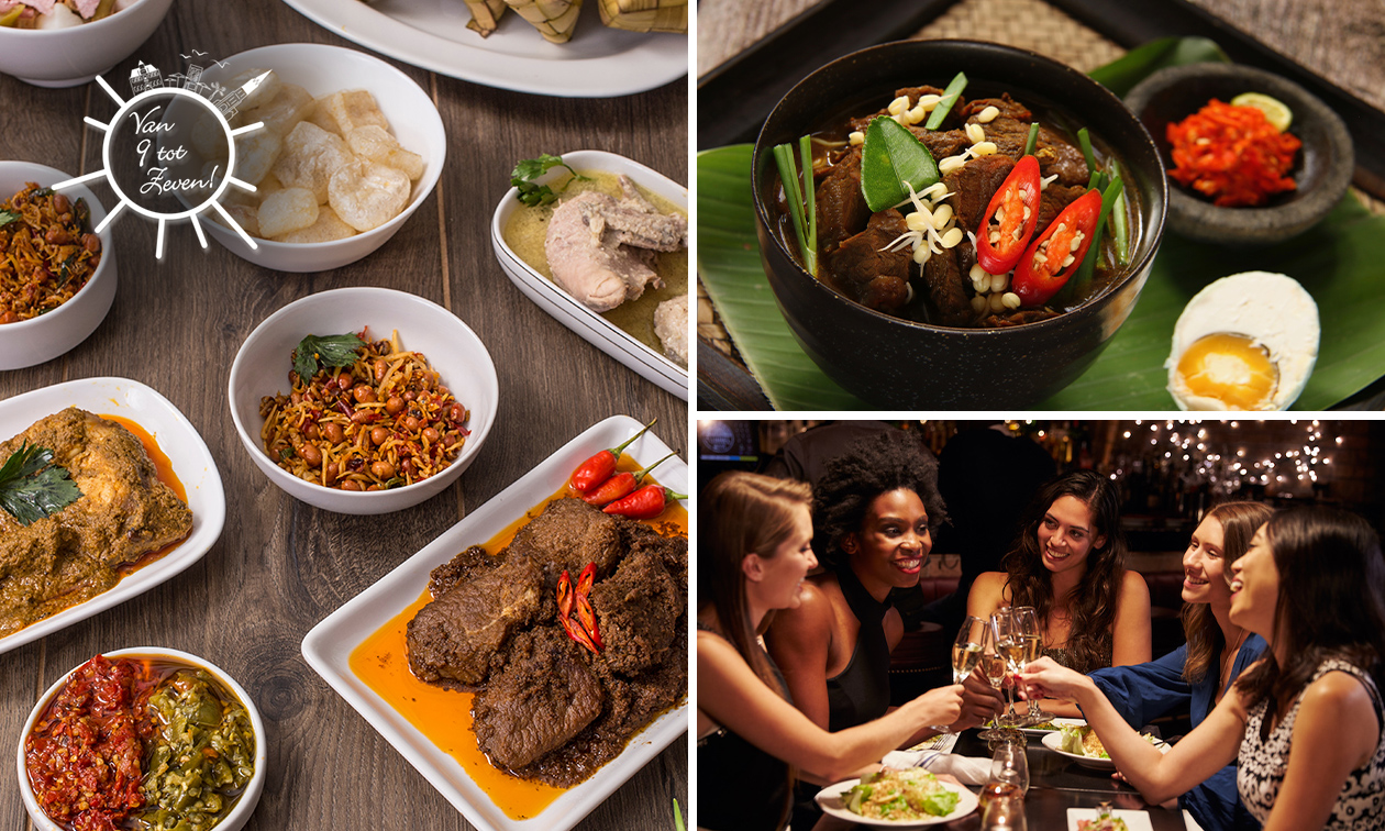 Complete Indonesische rijsttafel bij Lunchcafé Van 9 tot Zeven in hartje Delft Complete Indonesische rijsttafel bij Lunchcafé Van 9 tot Zeven in hartje Delft