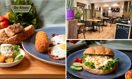 12-uurtje naar keuze of luxe brood-borrelplank bij Lunchroom de Kloes