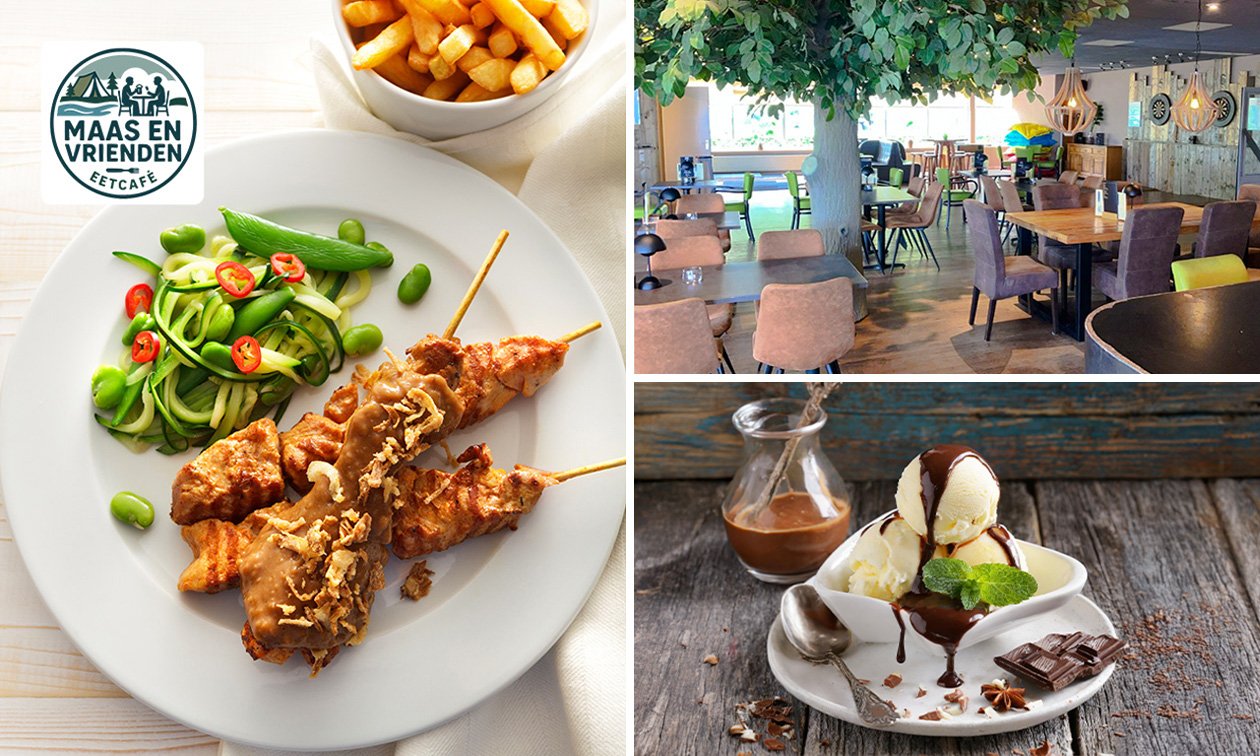 3-gangendiner à la carte aan de Maas