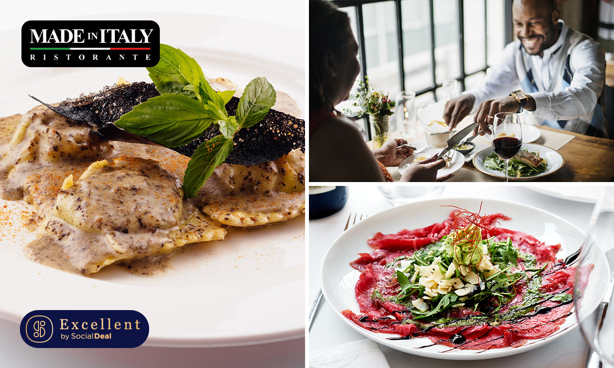Menu italien en 3 services au choix + digestif chez Made In Italy