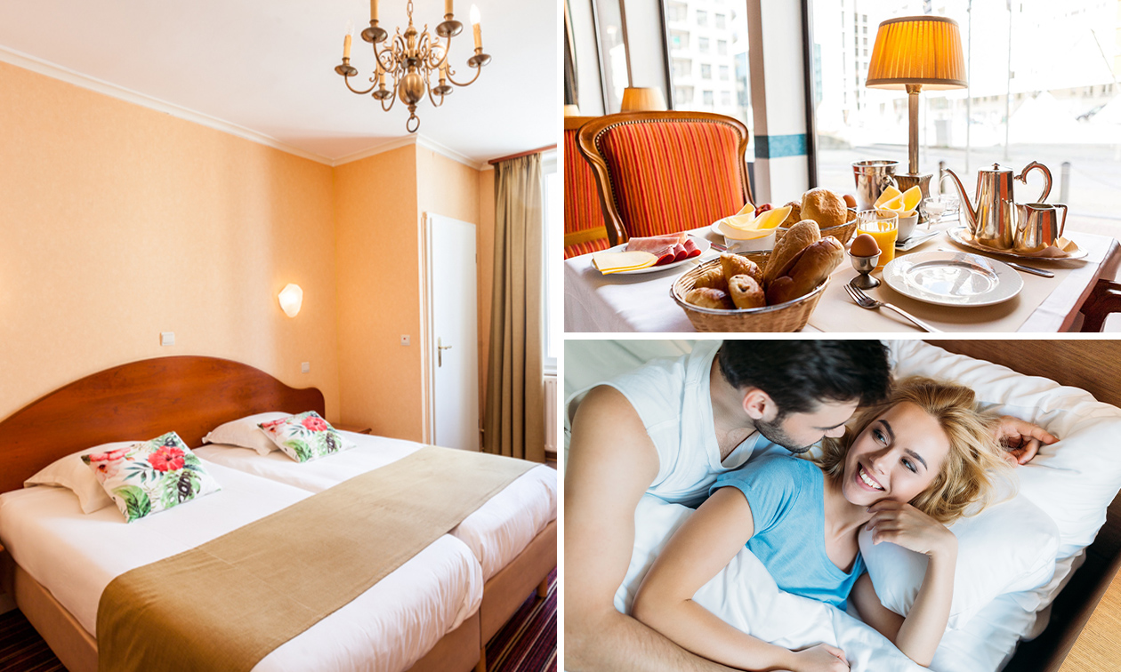 Overnachting voor 2 aan zee + ontbijt + toegang casino