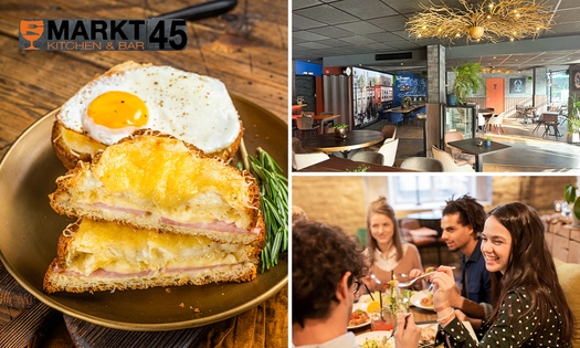 Lunch met 4 gerechtjes naar keuze bij Markt 45