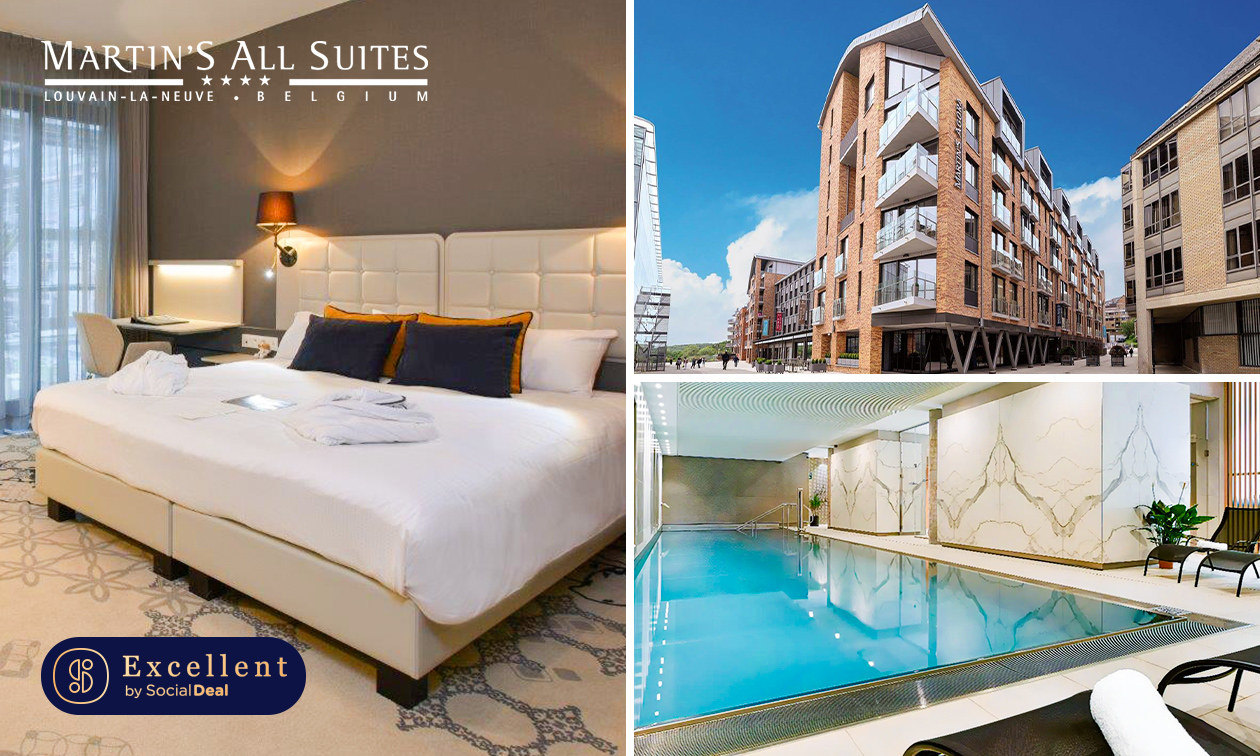 Overnachting voor 2 + ontbijt + evt. toegang tot de spa in Louvain-la-Neuve