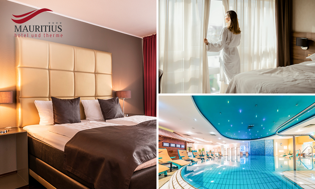 Nuit pour 2 + petit-déjeuner + bien-être à l'hôtel Mauritius Hotel & Therme à Cologne