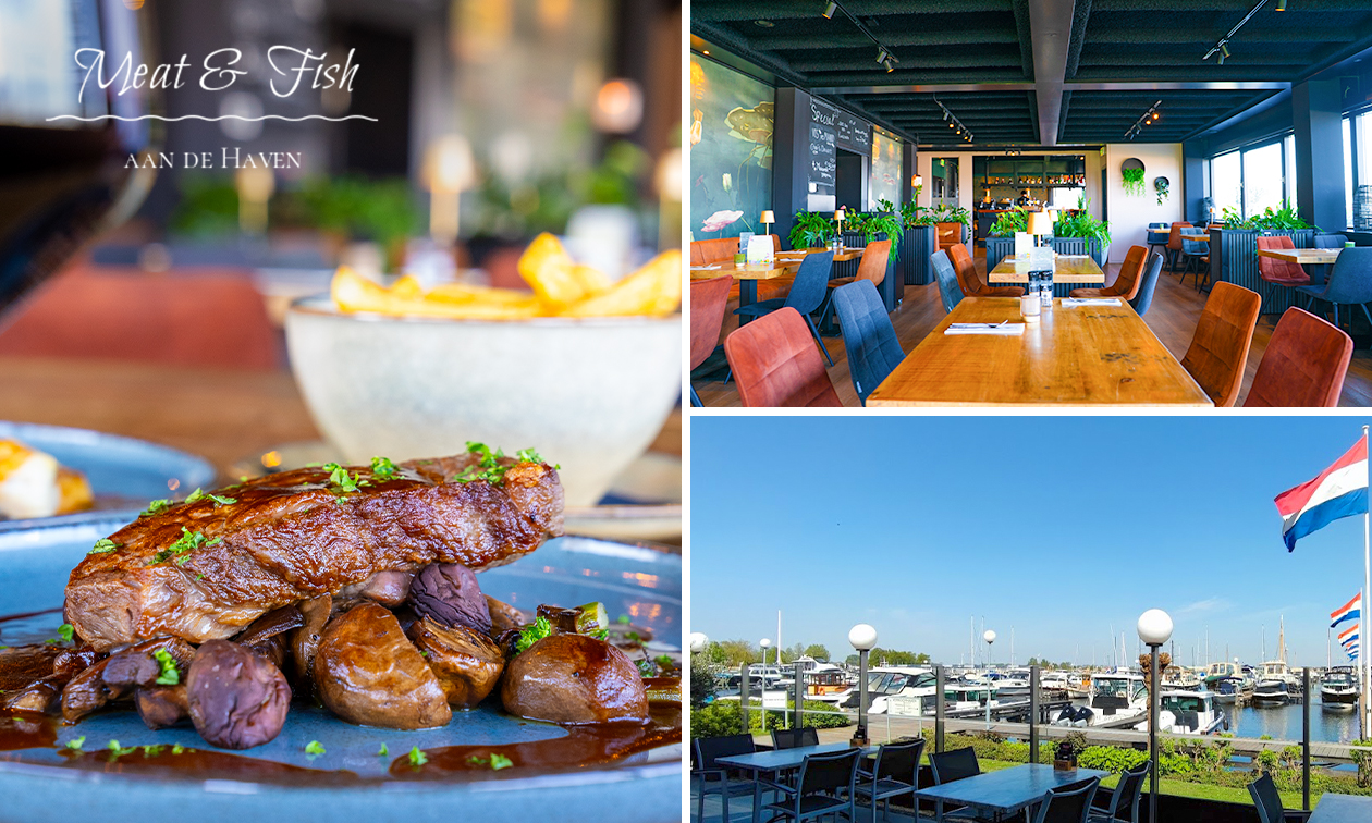 3-gangendiner à la carte bij Meat & Fish aan de Haven 3-gangendiner à la carte bij Meat & Fish aan de Haven