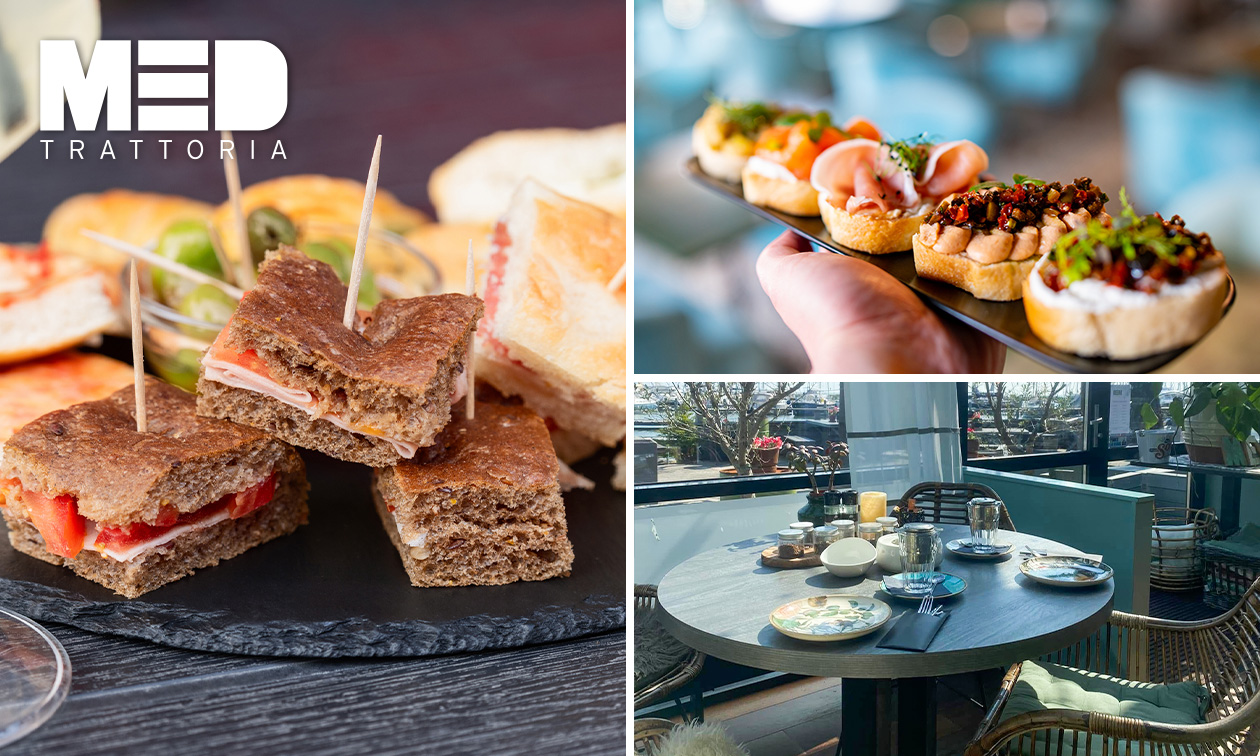 Italiaanse high tea (2,5 uur) bij MED Trattoria