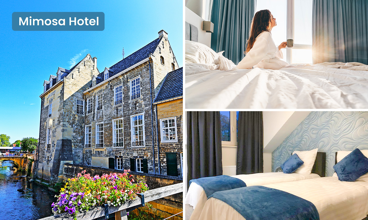 Overnachting voor 2 of 3 personen + late check-out + welkomstdrankje in Valkenburg