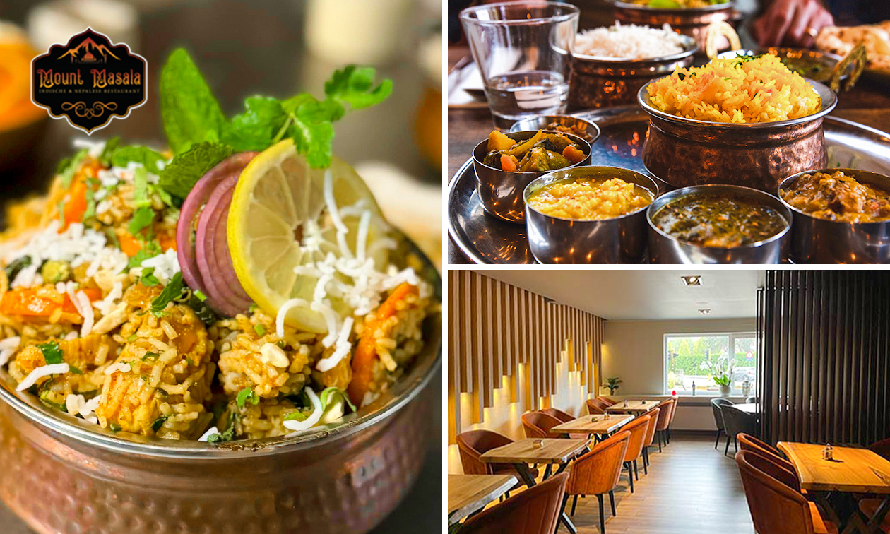 Indiaas-Nepalees 3-gangendiner à la carte bij Mount Masala