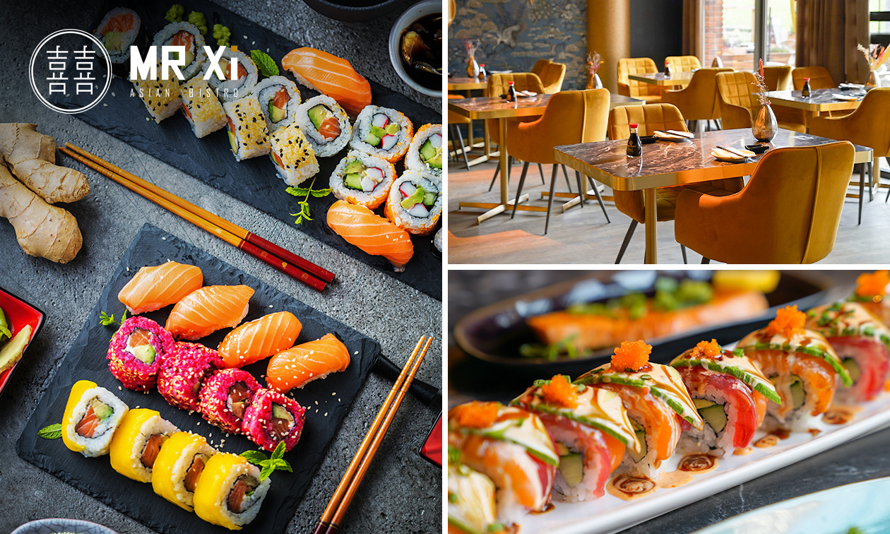 Sushibox (24, 54 of 72 stuks) om af te halen bij Mr Xi Asian Bistro