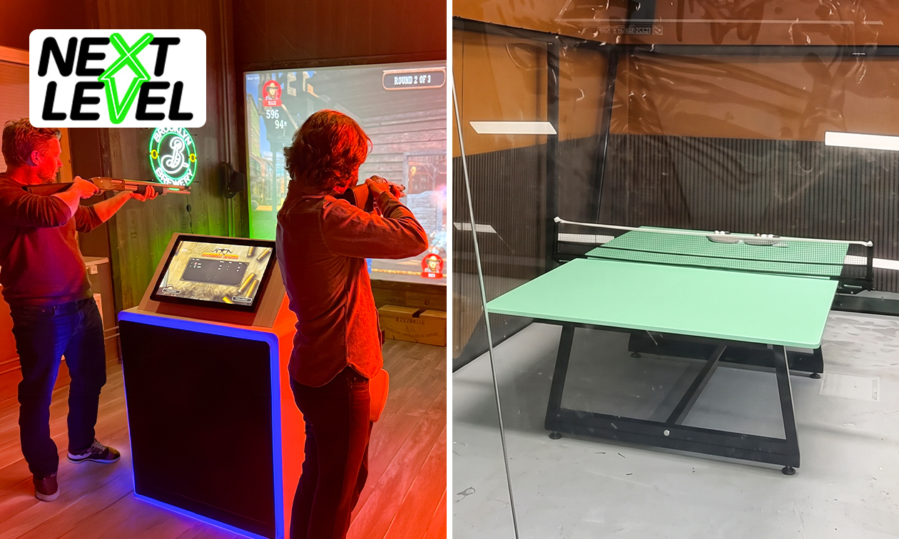 Padel-pingpong of virtueel kleiduivenschieten (55 min)