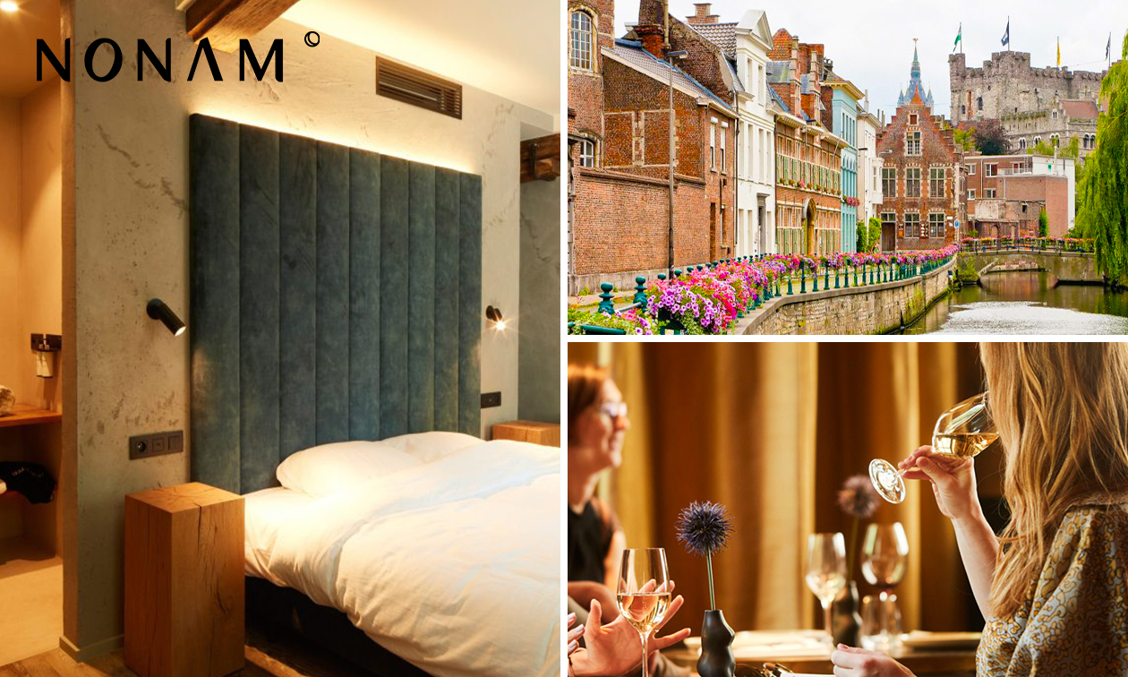 Overnachting voor 2 + ontbijtcorner + late check-out in hartje Gent