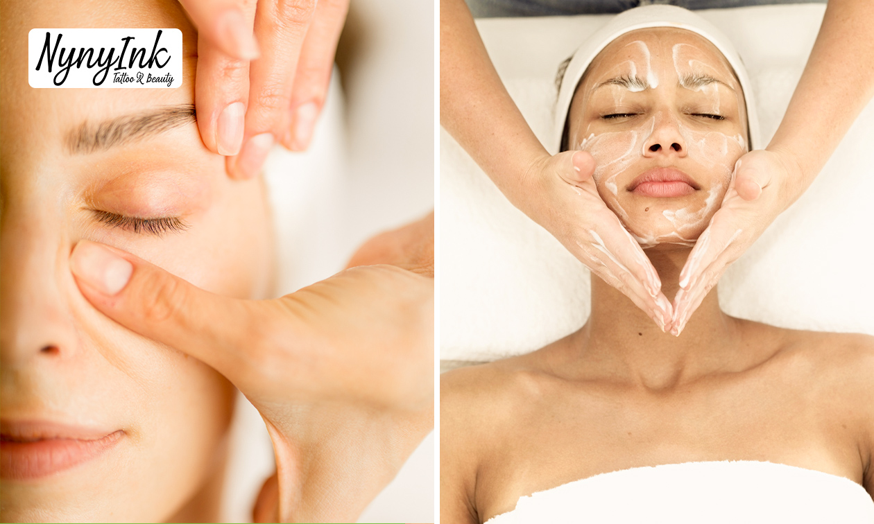 Gezichtbehandeling met gezichtsmassage (60 min) of microneedling (60 min)