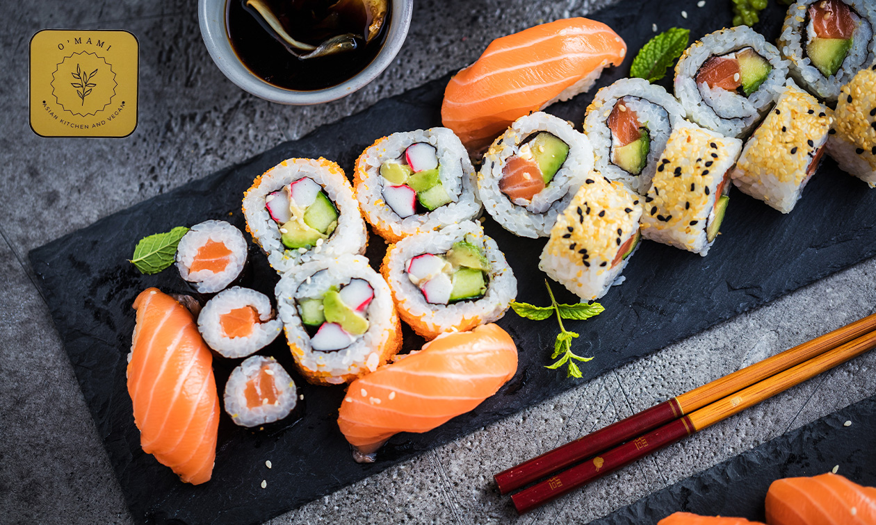 Sushi-Box nach Wahl zum Abholen bei O Mami Sushi und Asian Kitchen (18, 20 oder 24 Stück)